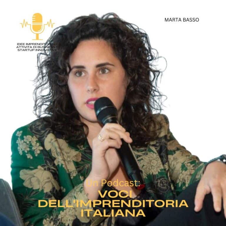 Marta Basso, imprenditrice seriale e CEO di Brandplane, ospite del podcast Idee Imprenditoriali