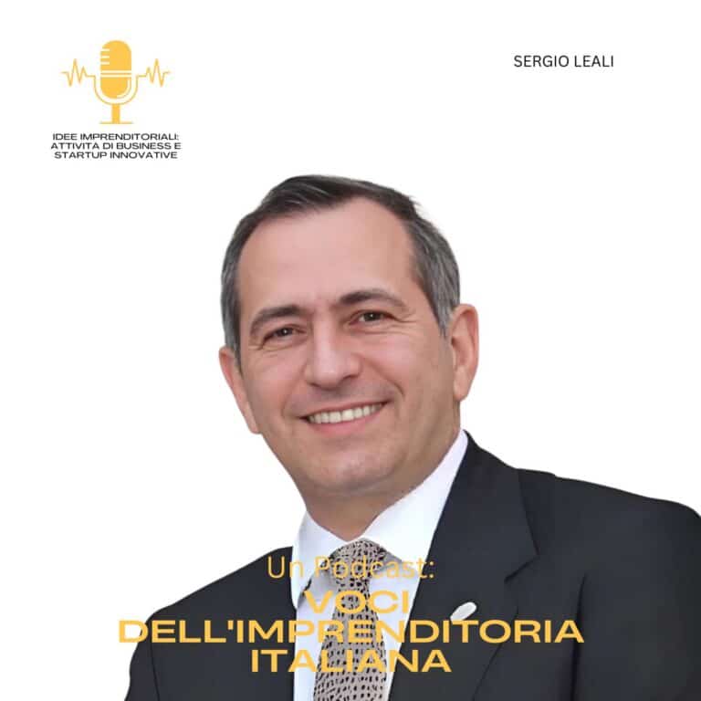 Sergio Leali, fondatore di Green e della comunità energetica nazionale, ospite del podcast Idee Imprenditoriali