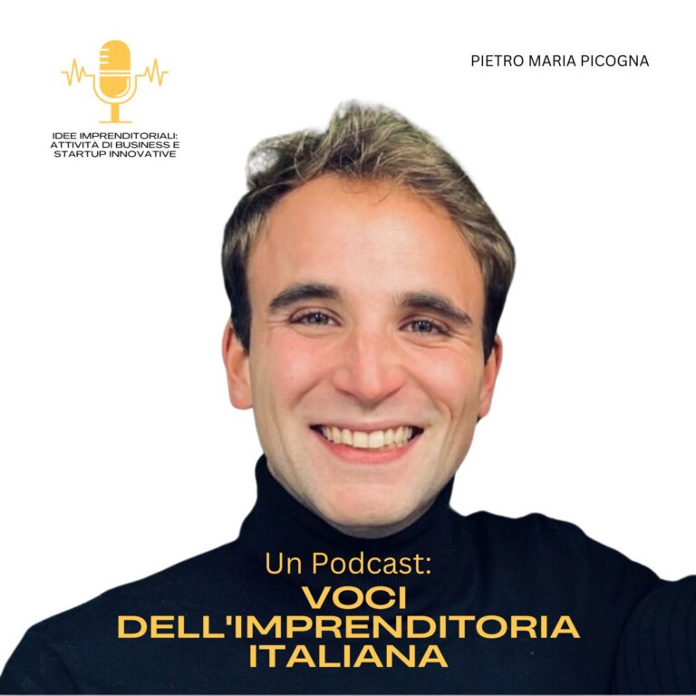 Pietro Picogna, cofondatore di The Pack, ospite del podcast Idee Imprenditoriali