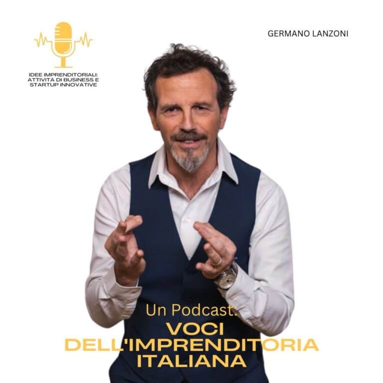 Germano Lanzoni, attore, formatore e fondatore di HBE, ospite del podcast Idee Imprenditoriali