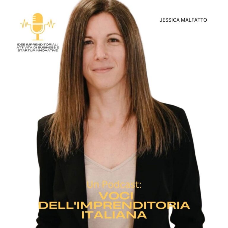 Jessica Malfatto, CEO di Disclosers, ospite del podcast Idee Imprenditoriali
