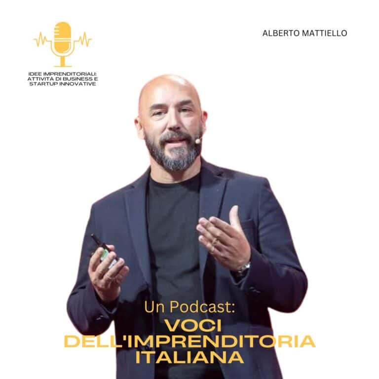 Alberto Mattiello, business futurist e responsabile dell'innovazione di Retail Hub, ospite del podcast Idee Imprenditoriali