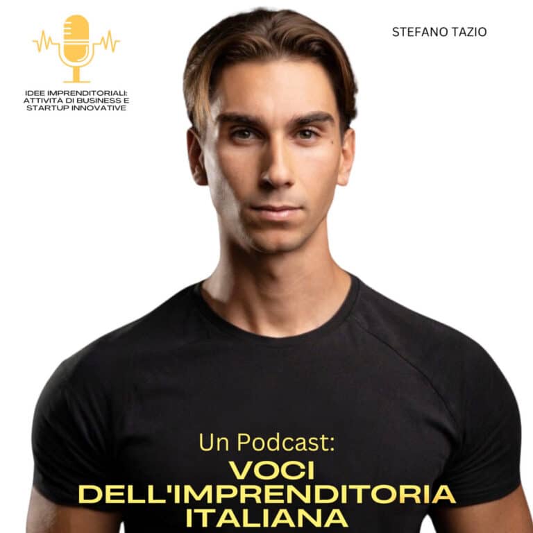 Stefano Tazio, CEO e cofondatore di Builtdifferent, ospite del podcast Idee Imprenditoriali