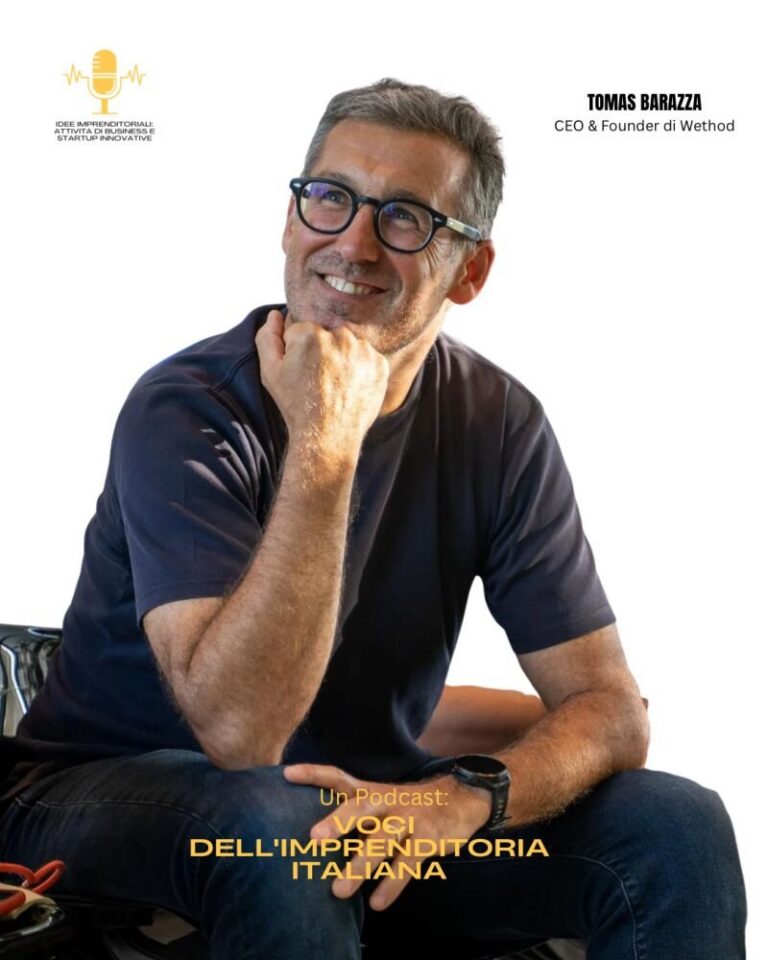 Tomas Barazza, fondatore e CEO di wethod, ospite del podcast Idee Imprenditoriali